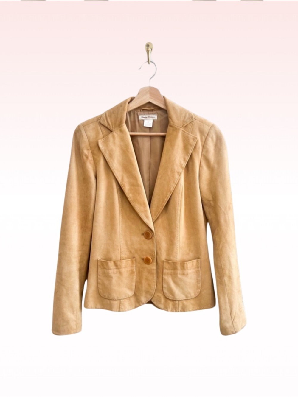 TOMMY BAHAMA Tan Suede Leather Jacket (Sz XS)
